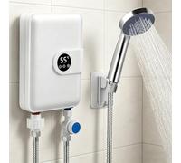5500W Mini Chauffe-Eau Instantané Installation Sous Évier, Chauffe-Eau Électronique avec Affichage LED Température, Ballon Sous Évier Compact pour Cuisine, Salle de Bain, Camping-Car