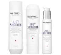 550ml Goldwell Dualsenses Just Smooth Set (Shampoo 250ml + Conditioner 200ml + Serum 100ml)