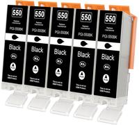 550XL Cartouches d'encre compatibles avec Canon PGI-550 PGBK Noir Pour Pixma IP7250 MX925 MG5550 MG5650 MG7550 MX725 IP8750 IX6850 MG5450 MG5655 MG6350 MG6450 MG6650. Imprimante MG7150