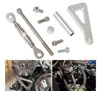 551411 SBC Support d'alternateur à billettes réglable LWP pour petit bloc Chevy Kit 305 327 350 383 5,0 L 5,7 L V8 Huit cylindres Longue Pompe à eau Carburateur Courroie V Compatible avec Chevrolet