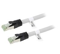 55142 Cordon de brassage S/FTP Cat 8.1 Line Cu LSZH gris 15m 24AWG Adern: 8 G...