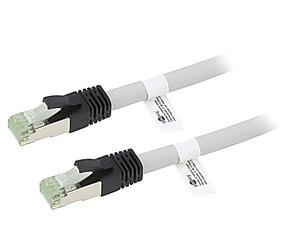 55142 Cordon de brassage S/FTP Cat 8.1 Line Cu LSZH gris 15m 24AWG Adern: 8 G...