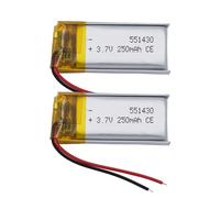 551430 3,7 V 250 mAh, 2 pièces