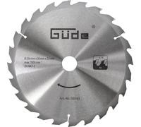 55163 Lame De Scie À Bois Hm 254 X 30 X 24z (En Carbure De Tungstène, 25,4 Cm De Diamètre, Alésage De Lame De Scie 3 Cm, 24 Dents, Épaisseur De Lame De 1,8 Mm, Pour Coupes Max. Jusqu'à 7000