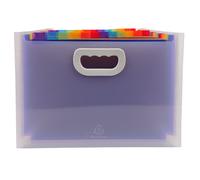 [55198E] Exacompta Trieur Valisette Maxi 24 compartiments polypropylène Crystal