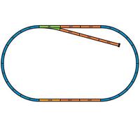 55366 Lit pour set A-Gleis A+B (sans voie ! Lit uniquement)