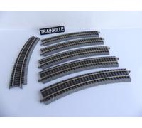 55412 PIKO HO 6 RAILS COURBES AVEC BALLAST RAYON R2 422 MM
