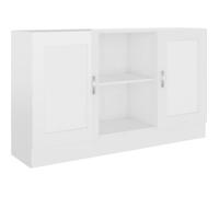 (554942) [Meilleures Mobiliers] Bahut bas Décor Buffet De Cuisine - Buffet Décor Blanc brillant 120x30,5x70 cm Aggloméré
