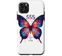 555 Angel Number Embrace The Change Papillon Spiritual Coque pour iPhone 11 Pro Max