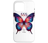 555 Angel Number Embrace The Change Papillon Spiritual Coque pour iPhone 16 Pro Max