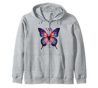 555 Angel Number Embrace The Change Papillon Spiritual Sweat à Capuche