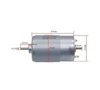 555 Double Output Shaft High Speed 4000/8000rpm 12 V 24 Volt Motors DC 12V 24V electronic starter CZAOINCU(12V 4000rpm,Package D)