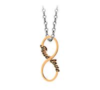 555Jewelry Collier avec pendentif en acier inoxydable « True Love » pour femme, Métal