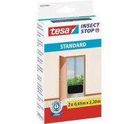 TESA Moustiquaire Standard pour portes - 2 m x 0 65 m x 2 m - Noir