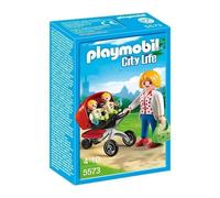 PLAYMOBIL - City Life - Maman avec Jumeaux et Landau - Mixte - A partir de 4 ans