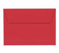 Clairefontaine 5586C - Paquet de 20 Enveloppes Auto-Adhésives - Format C6 11,4x16,2cm - 120g - Coloris Rouge Groseille - Invitation Evènements et Correspondance - Gamme Pollen - Papier Premium Lisse