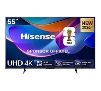 55A6S - 55 inch 4K UHD TV, HomeOS U9.5 Smart TV, Dolby Vision HDR, Game Mode Plus, DTS Virtual:X, Bluetooth 5.4, Black