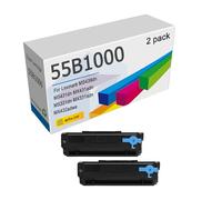 55B1000 Cartouches De Toner Remplacement (avec Puce) pour Lexmark MS331 MS431 MS439 MX431adn MS331dn MX331adn MX432adwe Imprimantes, Haute Capacité 3000 Pages,Black-2 Pack