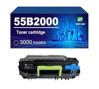 55B2000 Cartouche De Toner Compatible avec Les Imprimantes pour Lexmark MS431dn MS431dw MX431adn MX432adwe MS331dn MX331adn Rendement Jusqu'à 3 000 Pages,Black-1 Pack