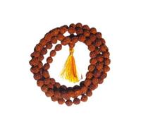 55Carat 5 Mukhi Original Rudraksha Jaap Mala avec Certificat de Laboratoire (10MM) 108 Perles Parfait pour Pooja, Astrologie, Protection, Méditation et Bien-être Spirituel pour Hommes, Femmes,