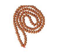 55Carat 9 Mukhi Original Rudraksha Jaap Mala (12MM) 108 Perles avec Certificat de Laboratoire Parfait pour Pooja, Astrologie, Protection, Méditation et Bien-être Spirituel pour Hommes, Femmes,