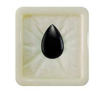 55Carat Pierre précieuse en 55Carat Onyx noir naturel certifié, taille poire : à 8,41 carats, Rashi Ratan, accessoire pour collier, vente en gros