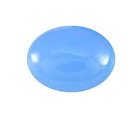 55Carat Pierre précieuse ovale originale en vrac, 4x6, 5x7, 6x8, 7x9, 8x10, 9x11, 10x12, 12x16 mm pour la fabrication de bijoux, 10x12 mm, Pierre, Calcédoine bleue naturelle
