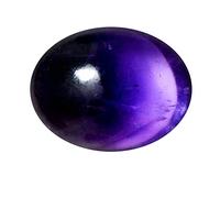55Carat Pierre précieuse ovale originale en vrac, 4x6, 5x7, 6x8, 7x9, 8x10, 9x11, 10x12, 12x16 mm pour la fabrication de bijoux, 12x16 mm, Pierre, Améthyste naturelle
