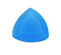 55Carat Trillion Shape Original Cabochon à facettes Pierre précieuse naturelle à facettes 4 5 6 7 8 9 10 11 12 13 mm, 8X8 mm, Pierre, Calcédoine bleue naturelle