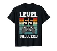 55e Anniversaire d'un Joueur Amusant de 55 Ans débloqué, Niveau 55 T-Shirt