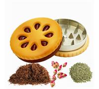 55mm Cookie Shape Biscuit Métal Grinder Tabacco Crusher Fleurs séchées Herbes Home Cadeau drôle pour Hommes