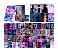 55PCS Kpop Demon Hunters Lomo Cartes Photocards Rumi Mira Zoey Ensemble de Cartes Photo Cadeau d'anniversaire pour Fans Carte A02