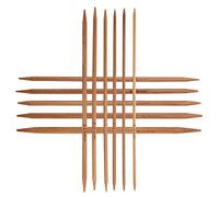 55pcs Set d'Aiguilles à Tricoter Aiguilles Double Pointe en Bambou Carbonisé 11 Tailles (5.1in / 13cm)