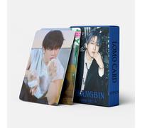 55Pcs Stray Kids Photocards ATE Cards Nouvel Album Cards SKZ BangChan/Felix/ChangBin/HyunJin/Han/Lee Know/I.N Mini Merch Photo Cards StrayKids Poster Cards pour Fans (ChangBin)