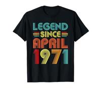 55th Birthday Idea Legend Since April 1971 55 Years Old Bday T-Shirt