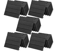 55x Dalles de Jardin clipsables en Bois Composite WPC Anthracite 30x30cm Revêtement de Sol extérieur