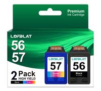 56 57 Cartouches d'encre Compatibles pour HP 56 57 pour DeskJet 450ci 5150 55...