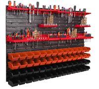 56 pcs. Boîtes, Étagère murale pour système de rangement 1152 x 780 mm, Porte-ou