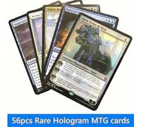 56 pièces Cartes Magic The Gathering avec noyau noir P9 Terres doubles Terres de recherche Terres de choc Cartes proxy MTG Papetier