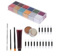 56 Pièces Kit de Maquillage D'halloween Professionnel pour Visage