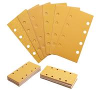 56 Pièces Papier a Poncer 93x185MM 8 Trous Grains 40 60 80 120 180 240 320 Feuille Abrasive 93x185 Papier de Verre Ponceuse Rectangulaire Compatible avec Bosch PSM200 AES,PSS 250AE,GSS23 A,GSS 230
