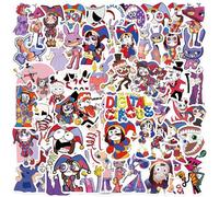 56 pièces The Amazing Digital Circus autocollants décalcomanies pour bouteille d'eau ordinateur portable bagages voiture vélo vélo étanche vinyle autocollants Pack