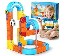 56 Pièces Train Electrique Enfant, Cadeau Garcon Fille 3 4 5 6 7 8 Ans DIY Cube Track Jouet Garcon 3-8 Ans Circuit Trains électrique Cadeaux de Pâques pour Enfants