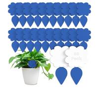 56 Pièges Bleu Collants Non Toxiques, Super Ninja Anti Moucherons Intérieur Plantes, Anti Moucheron Terreau et Mouche de Terreau, Piège Moucherons Ultra Efficace Jusqu’à 3 Mois