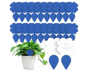 56 Pièges Bleu Collants Non Toxiques, Super Ninja Anti Moucherons Intérieur Plantes, Anti Moucheron Terreau et Mouche de Terreau, Piège Moucherons Ultra Efficace Jusqu’à 3 Mois