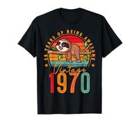 56 Year Old Sloth Vintage 1970 Limited Edition 56th Birthday T-Shirt