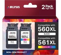 560 561 Xl Remplacement Pour Cartouche Canon 560 561 Xl Pour Encre Canon 560 Pour Canon Pixma Ts5350 Ts5350I Ts5350A Ts7450A Ts7450I Ts5351A Ts5351I Ts7451I Ts5352A(1 Noir,1 Couleur)