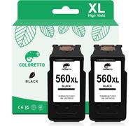 560 Xl Cartouches D'Encre Remanufacturées Pour Canon 560Xl Compatible Pour Canon Pixma Ts5350 Ts5351 Ts5352 Ts5353 Ts5355 Ts7450 Ts7451 Ts5353A Ts5355A Imprimante