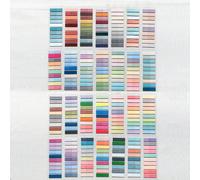 5600 feuilles 28 styles de notes autocollantes vintage européennes, couleurs fluorescentes et transparentes PET. Parfait pour les étudiants, l'indexation, la mise en signet, la catégorisation et l'éti