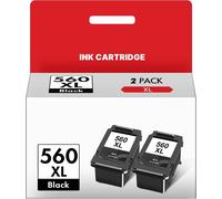 560Xl Pg 560Xl Noir Compatible Pour Canon 560 561 Compatible Pour Canon 560 Xl Pour Canon Pixma Ts5350 Ts7450A Ts5350A Ts5300 Ts5350I Ts5351 Ts7450 Ts5351A (Noir, 2-Pack)[ENC941317]